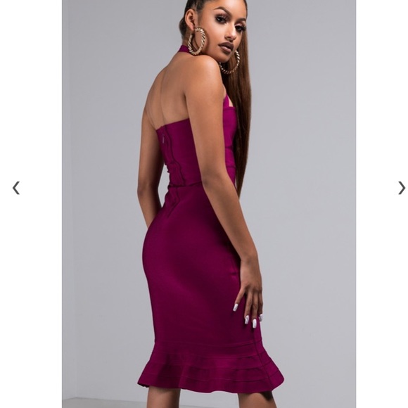 PINK BANDAGE DRESS - Picture 2 of 4